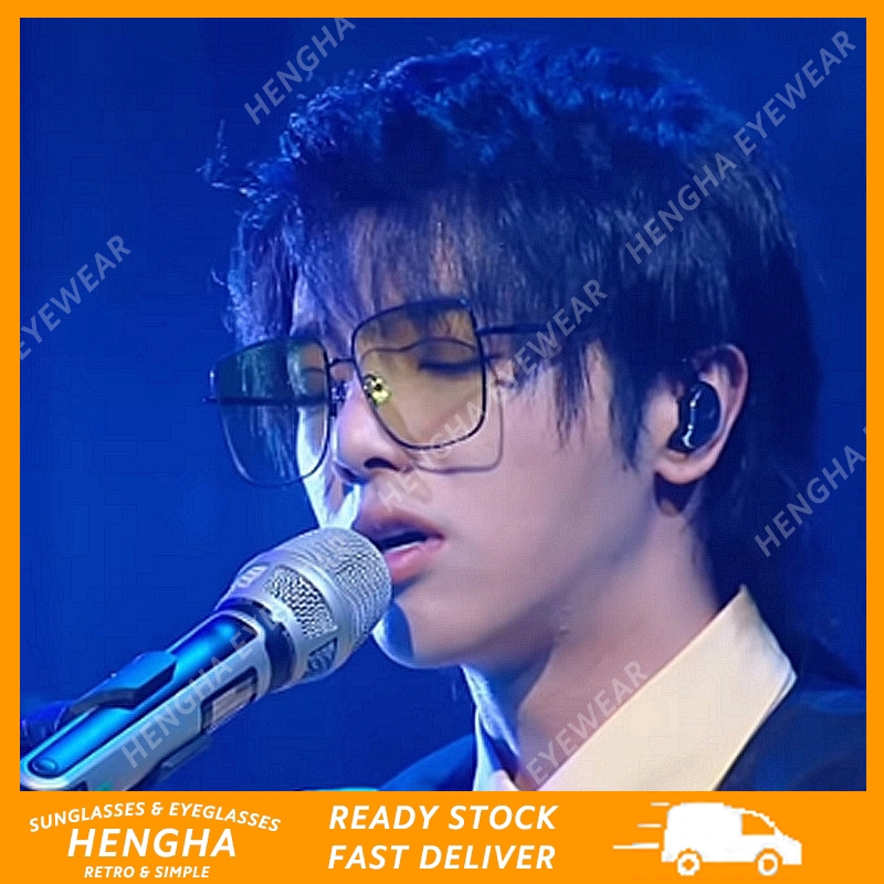 Kính mát gọng vuông phong cách Hàn Quốc tiêu chuẩn bảo vệ UV400