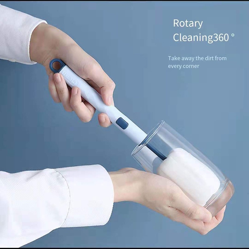 Cọ rửa ly / bình sữa tay cầm dài có thể tháo rời tiện lợi cho nhà bếp
