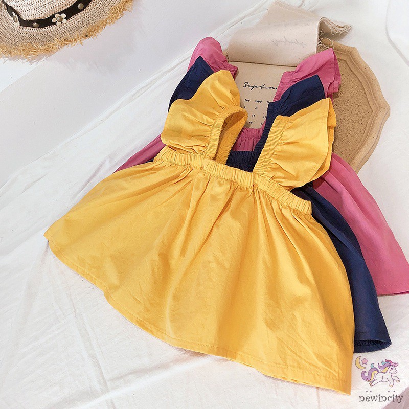 Áo không tay hai dây chất liệu co giãn phong cách Hàn Quốc dành cho bé gái