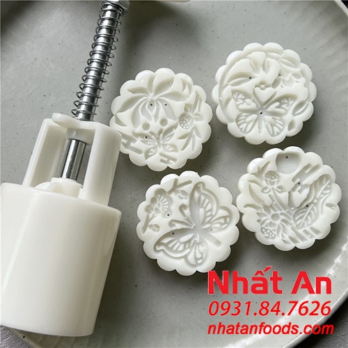 Khuôn trung thu 4 mặt Hoa Xuân 50gr