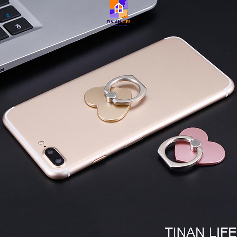 Giá đỡ điện thoại di động hình trái tim, Giá đỡ dạng nhẫn xoay 360° đa năng
