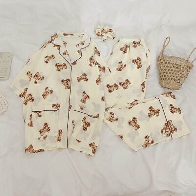 Sét Bộ pizama hình cute tay lỡ