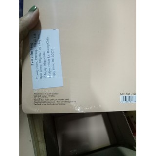Vở may dán gáy Dot Grid B5 - 120 trang; MS: 838