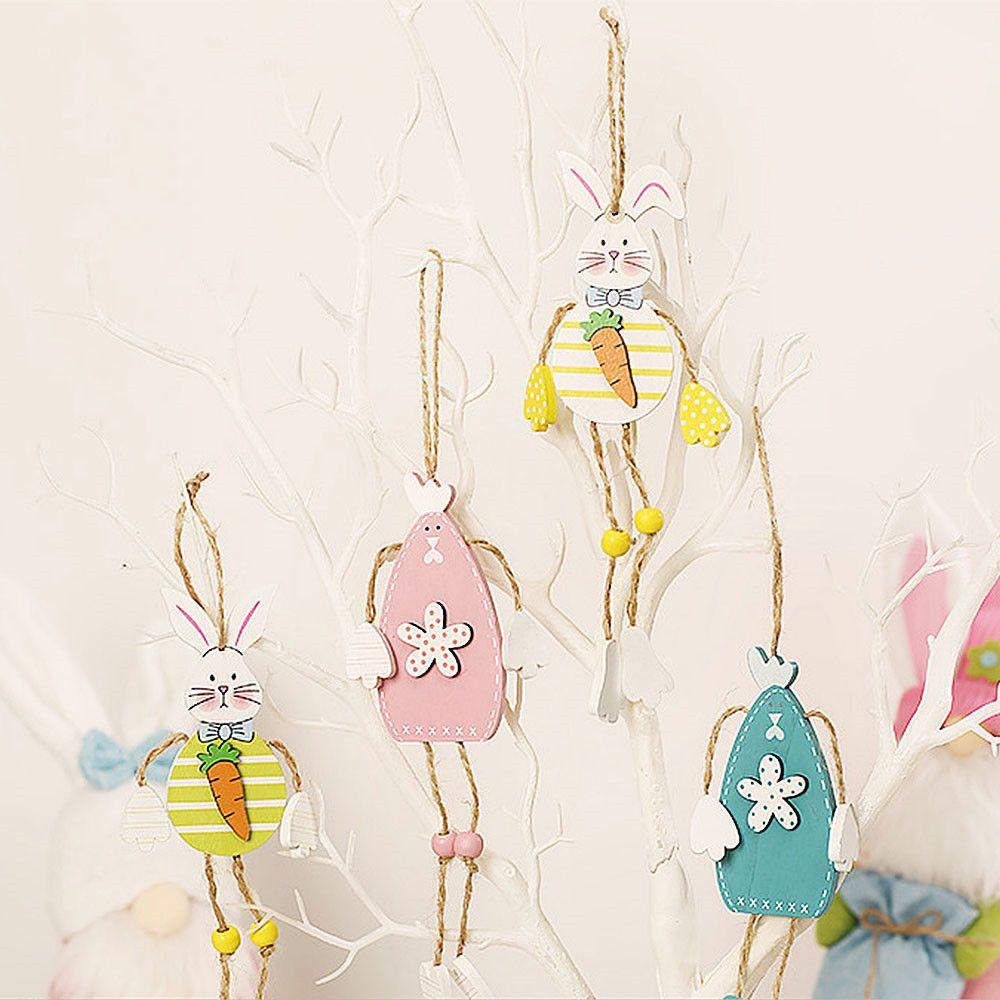 1 Tranh Treo Tường Trang Trí Bằng Gỗ Hình Gà Phục Sinh Nhiều Màu Sắc