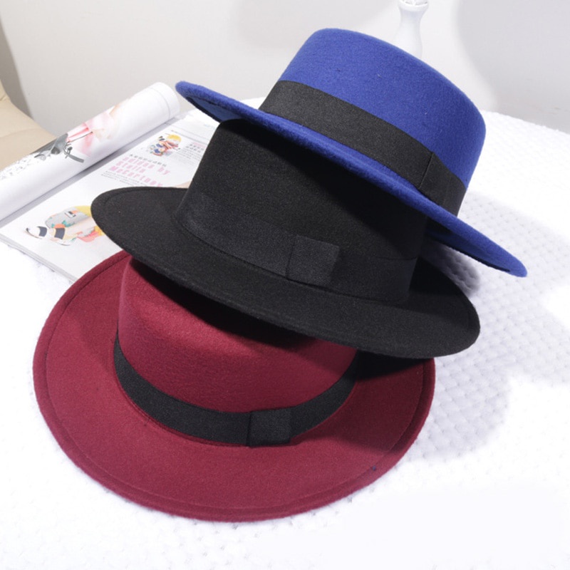 Mũ Fedora Vải Len Thời Trang Vintage Cho Nữ