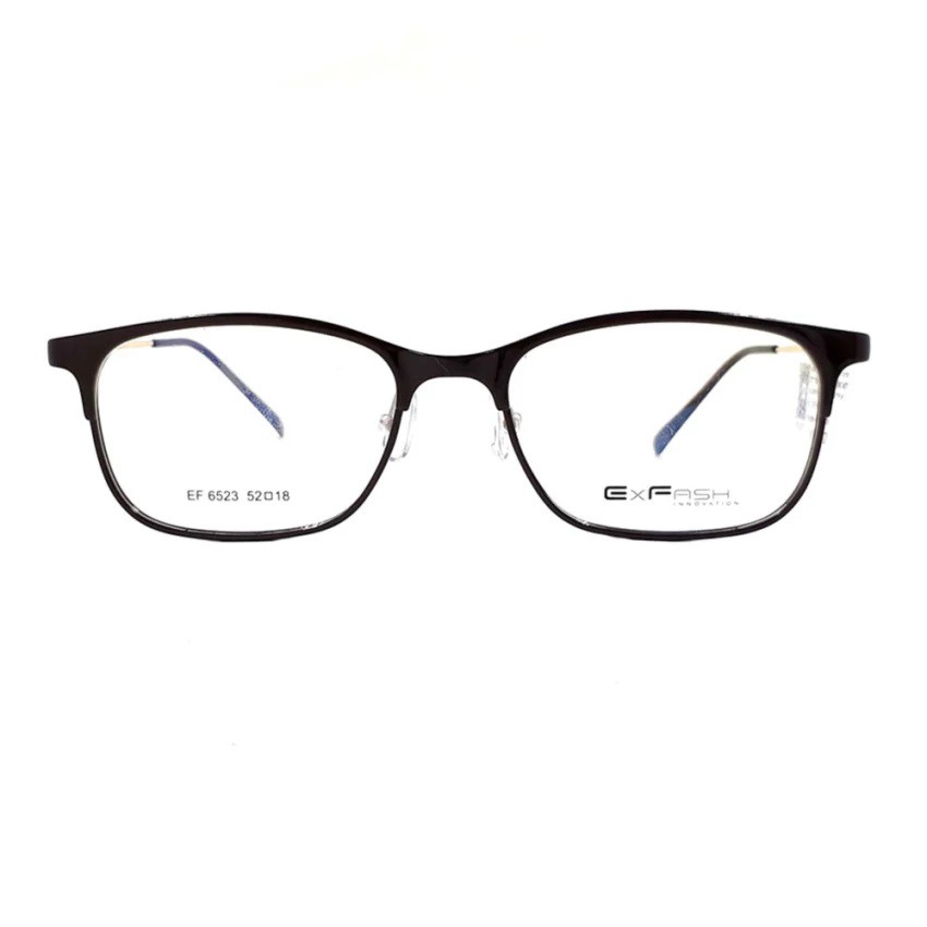 Gọng kính cận nam nữ Exfash EF6523 051 chính hãng (tròng cận 0 độ)