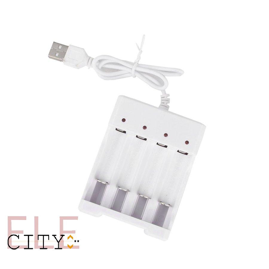 Bộ Sạc Pin Aa Aaa 4 Cổng Usb 22ele