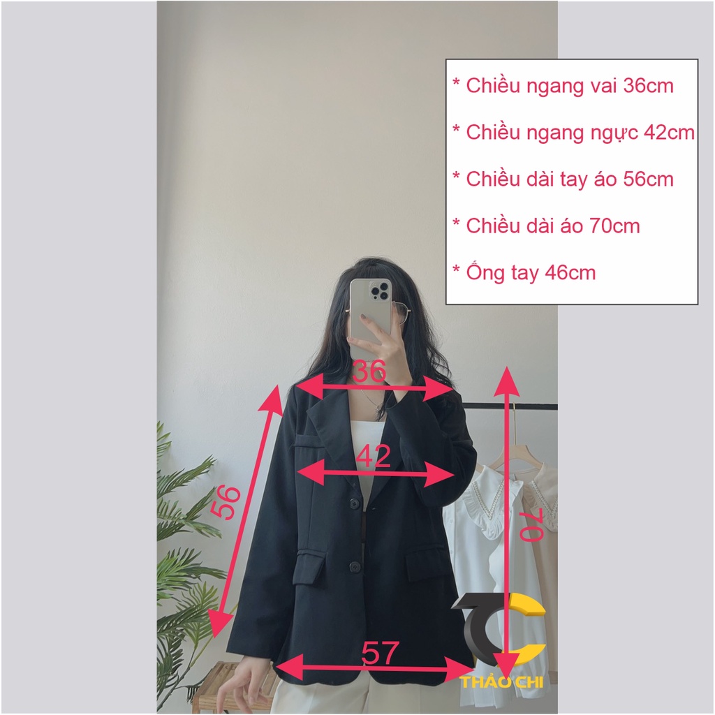 Áo khoác Blazer nữ chất tuyết mưa, áo khoác ves nữ đơn giản, nhẹ nhàng, trẻ trung phong cách Hàn Quốc | BigBuy360 - bigbuy360.vn