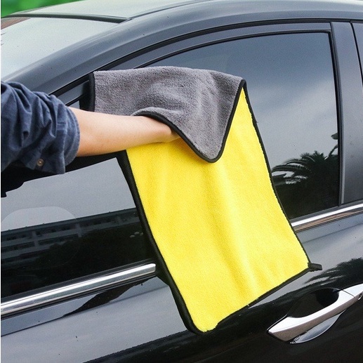Khăn lau ô tô xe hơi 2 lớp chất vải mềm mịn