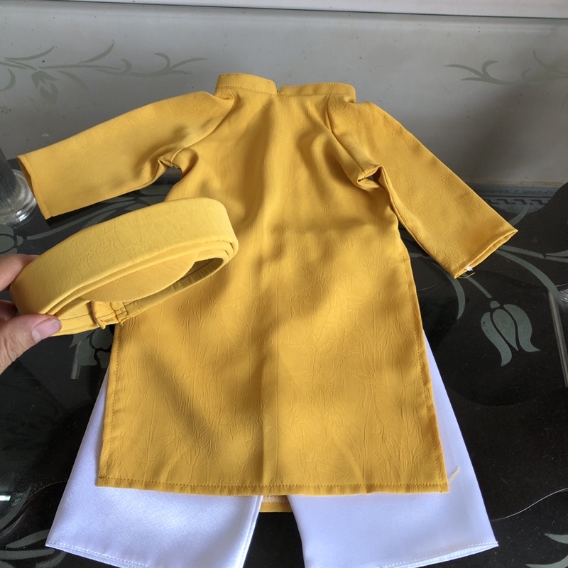 Áo Dài Trơn Truyền Thống Cho Bé Sơ Sinh- 3y