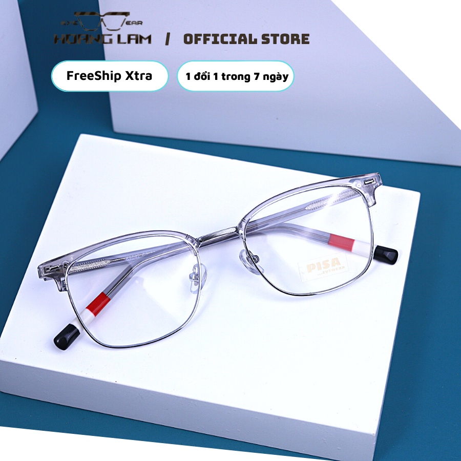 Gọng Kính Cận Vuông Clubmaster Nam Nữ Hoàng Lâm K9042 , Gọng Kính phong cách Hàn QuốC