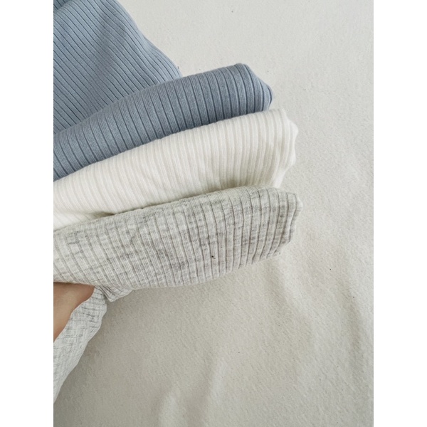 vải thun tăm 4c màu pastel
