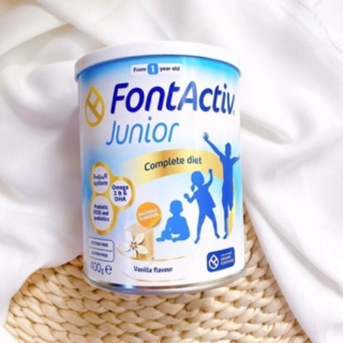 Sữa tăng chiều cao FontActiv Junior cho bé từ 1 tuổi đến 14 tuổi, 400gr - Shop Mecici