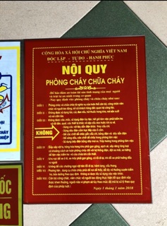 Bộ Nội Quy và Tiêu lệnh PCCC