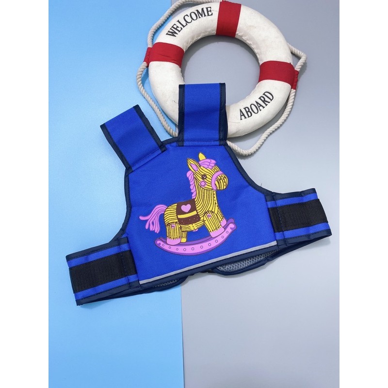 Đai đi xe máy loại phản quang cho bé - Yếm đi xe máy an toàn