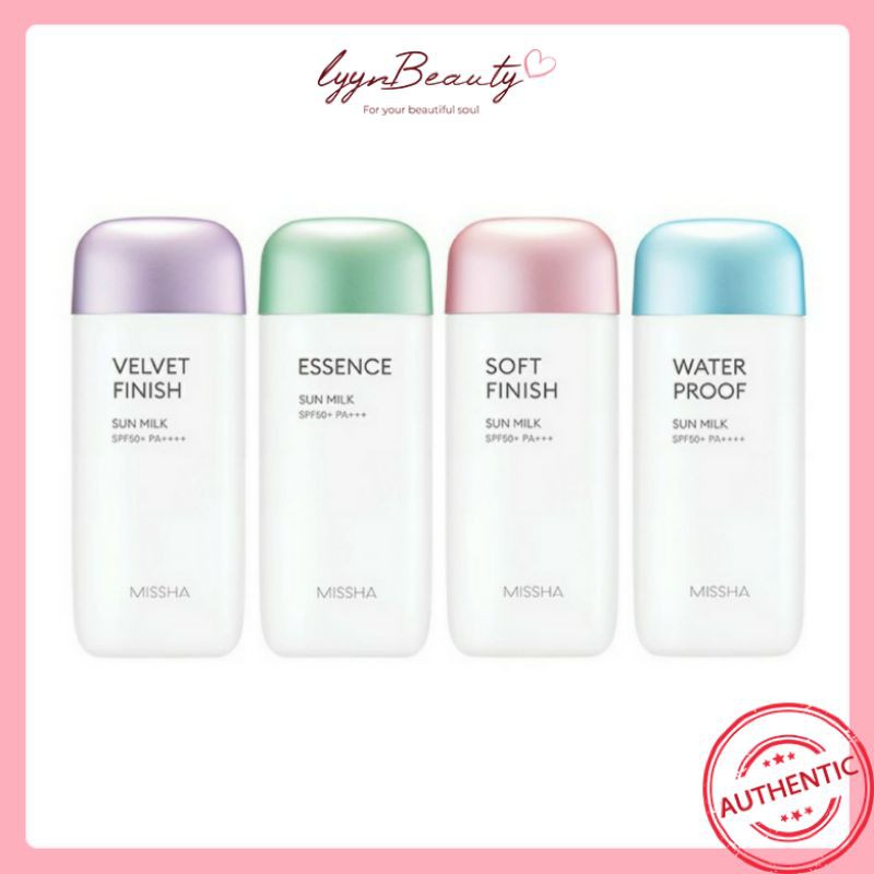 Kem Chống Nắng Missha Soft finish - Velvet finish Waterproof sun milk Essence sun milk All - Around 