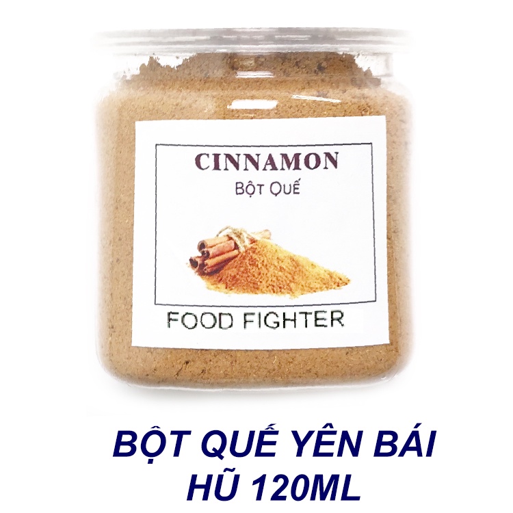 Bột quế Yên Bái nguyên chất thức ăn- Cinnamon powder - Hũ 120ml