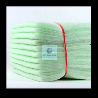 Bông lọc bể cá 2 lớp trắng xanh loại tốt kích thước 120x30cm