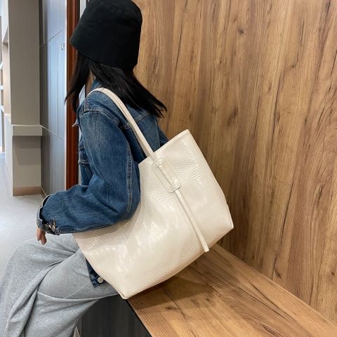 Túi đeo vai da dung tích lớn phong cách thời trang Hàn Quốc dễ phối đồ