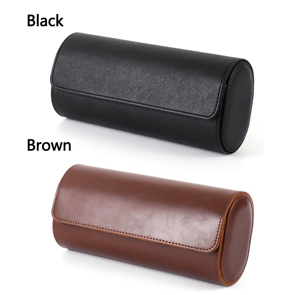 Hộp đựng đồng hồ đeo tay bằng da pu có 3 ngăn tiện dụng khi đi du lịch