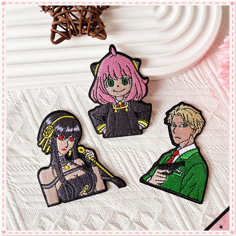 ☸ Spy×family - Miếng Dán Ủi Hình Anime ☸ 1 Cái Tự May Thêu Trên Sắt Trên Huy Hiệu Miếng Vá