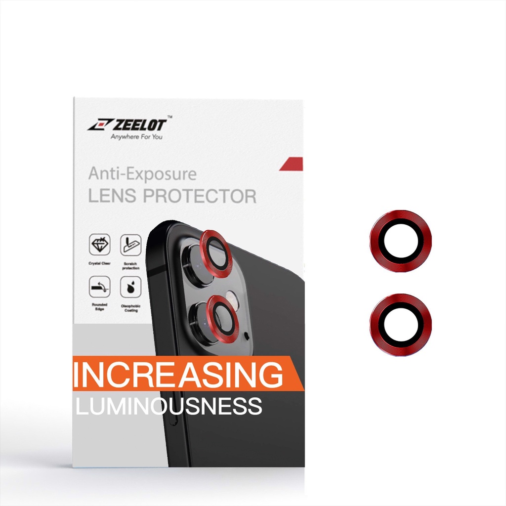 Kính Cường Lực dán Camera Lens Zeelot iPhone 12 Pro Max / 12Pro / 12 / 12Mini / 11