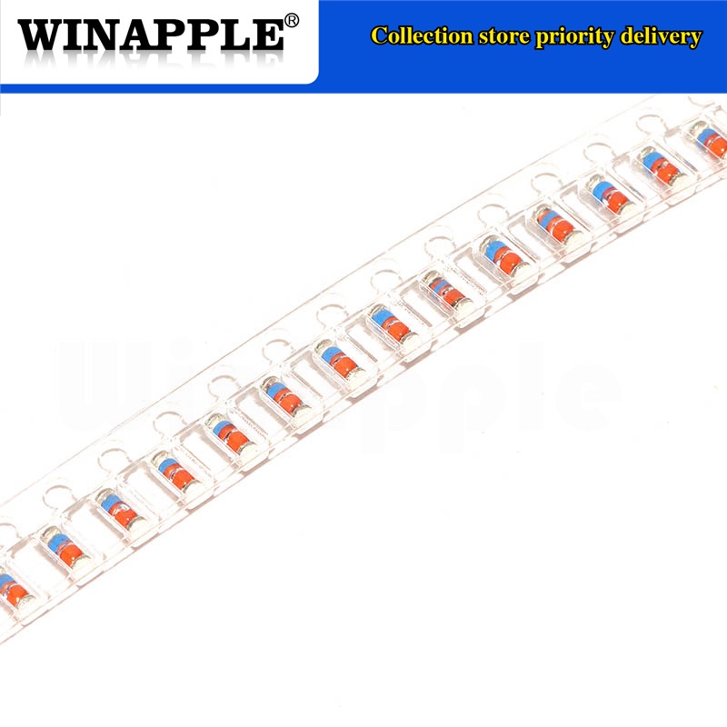 200 CHIẾC ZMM 3V3 3V9 4V7 5V1 7V5 8V2 10V 11V 12V 15V 16V 18V 20V 24V 30V LL34 SMD Zener diode gói 1