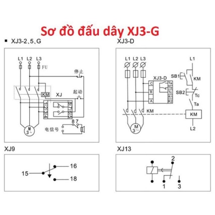 Bảo vệ pha 380v DELIXI XJ3-G - bảo vệ mất pha nguồn 3 pha