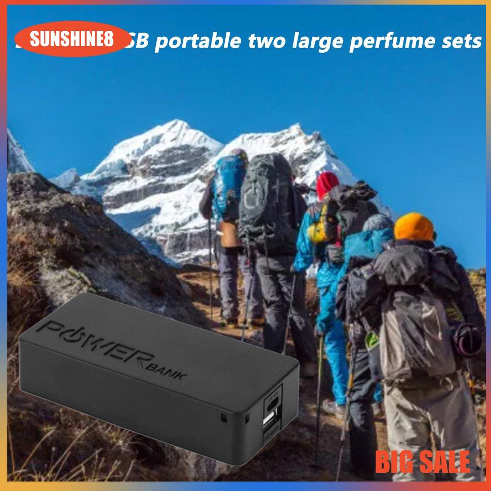 【SUN】[NEW]USB Powerbank Case Battery Storage Box Power Bank Case For Mobile Phones