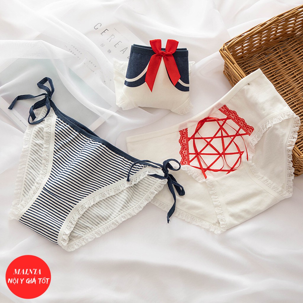 Quần Lót Nữ Cotton Hoạ Tiết Hoạt Hình Siêu Dễ Thương Chíp Nữ Cotton Xinh Xắn Cao Cấp Mainia Shop