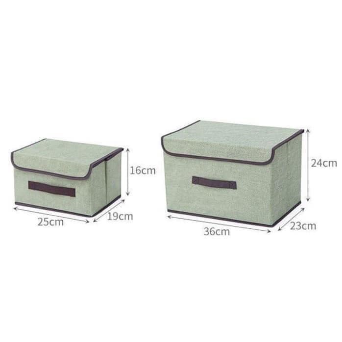 COMBO 2 HỘP VẢI ĐỰNG ĐỒ CÓ NẮP