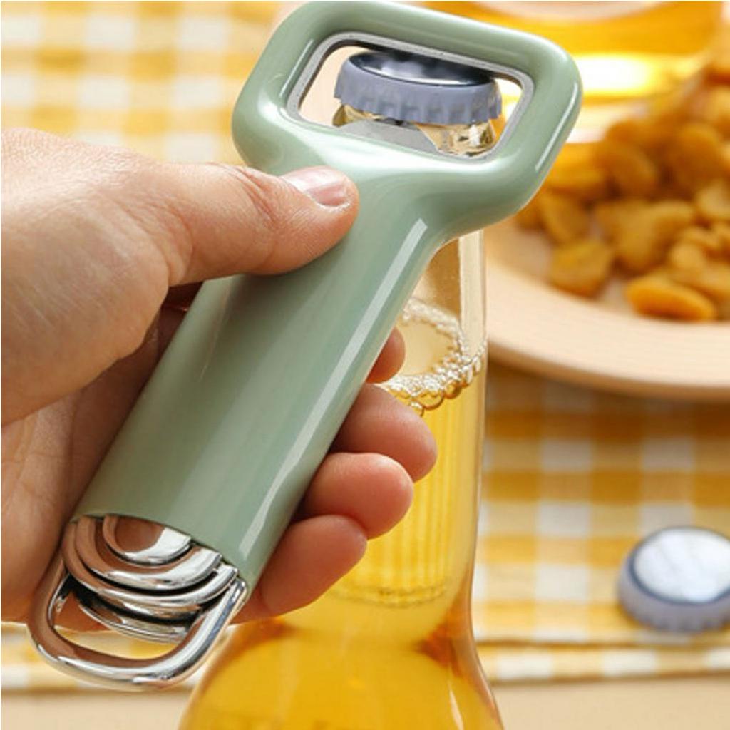 Dụng cụ mở nắp chai ABS + dụng cụ mở nắp chai bằng thép không gỉ chất lượng cao dụng cụ mở rượu gia dụng dụng cụ mở bia tuốc nơ vítg【Wyoming060】