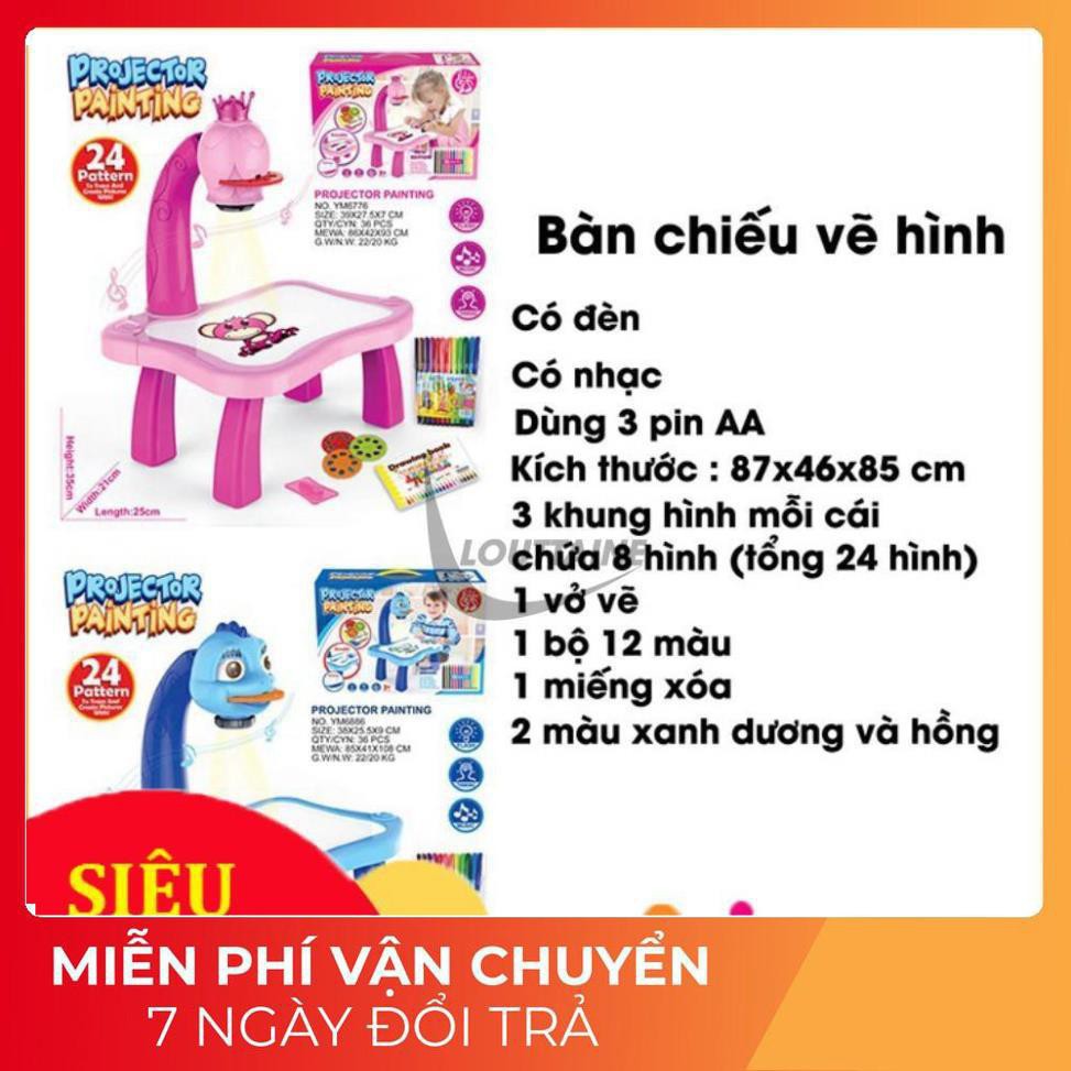 BÀN VẼ CÓ ĐÈN CHIẾU SÁNG THÔNG MINH CHO BÉ - BỘ ĐÈN BÀN MÁY CHIẾU HỌC VẼ THÔNG MINH BẢNG VẼ CHIẾU THIẾU NHI, BẢNG VẼ CHI