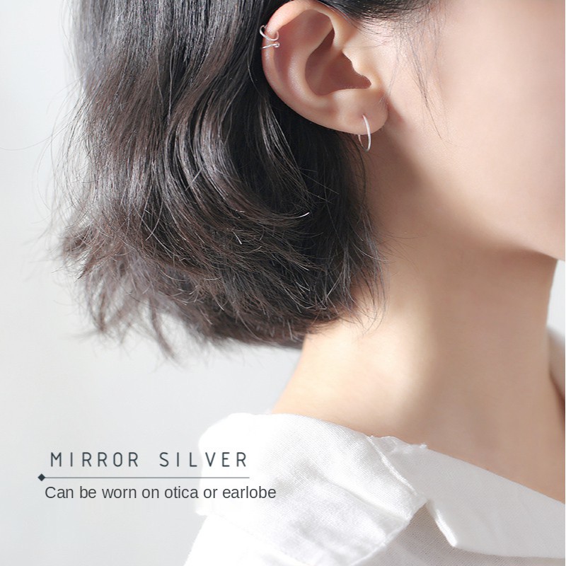 Hoa tai đeo vành đơn giản cá tính phong cách Hàn Quốc thời trang A572