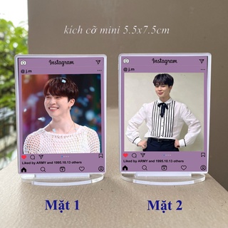 Tượng instagram BTS kích cỡ mini ( in 2 mặt khác nhau )
