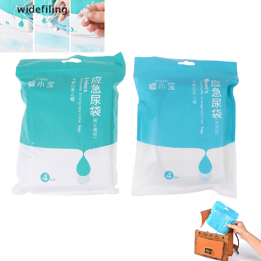 Set 4 Túi Đi Vệ Sinh Khẩn Cấp 700ML Dùng Một Lần Tiện Lợi Khi Đi Cắm Trại