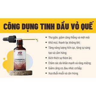 Tinh dầu Vỏ Quế – Essenbee – 20ml