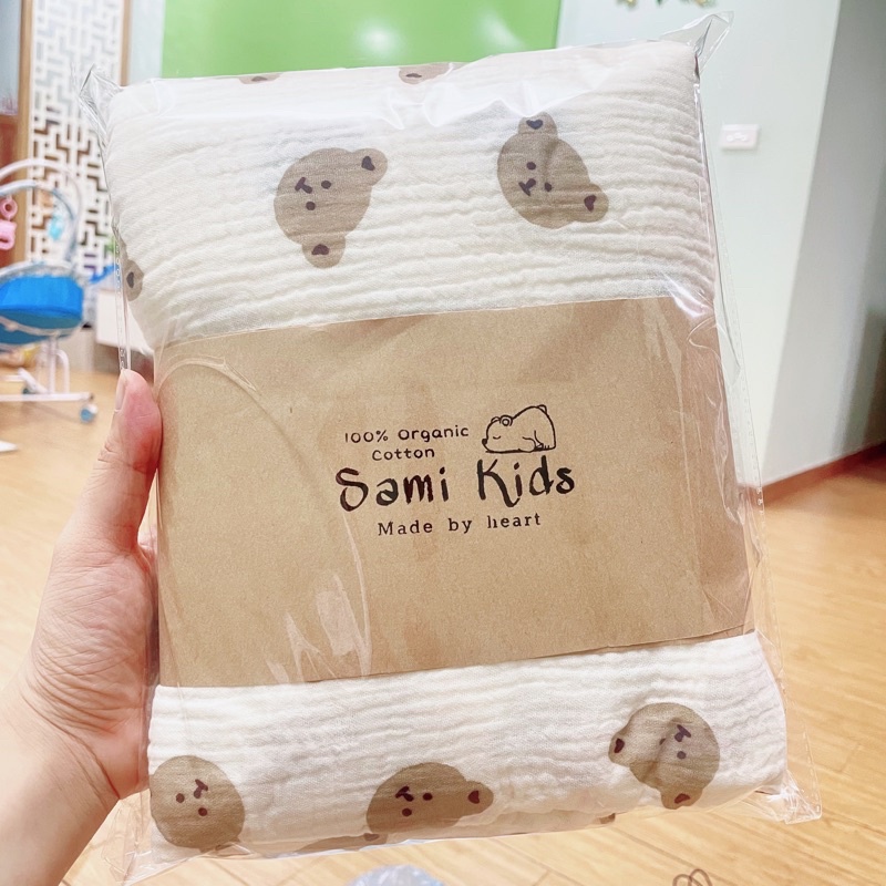 Chăn hè chất liệu xô 3in1 mềm mại 100% Organic cotton