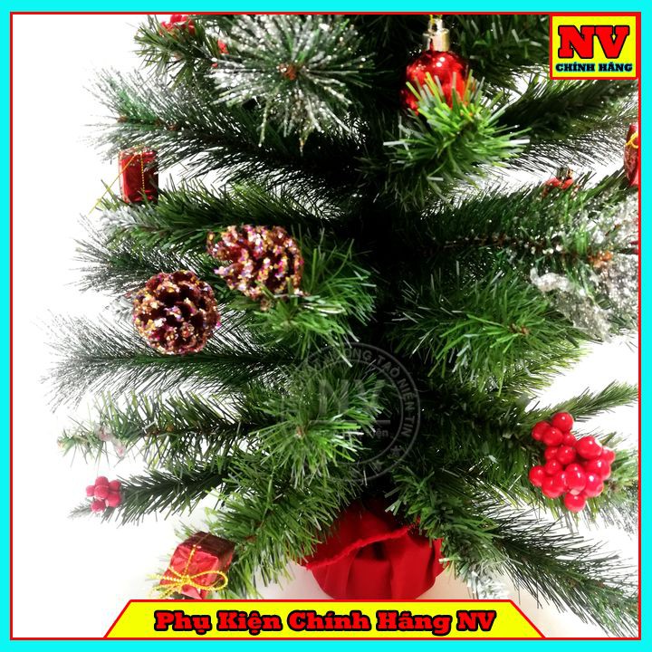 Cây Thông Noel Phủ Tuyết Đế Bọc Vải