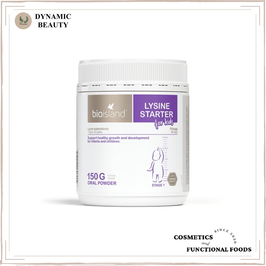 [Hàng chuẩn Úc] Bột tăng trưởng chiều cao cho bé Bioisland lysine starter for kids 150g của Úc
