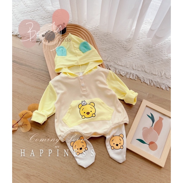 Sét body mũ liền kèm quần cho bé