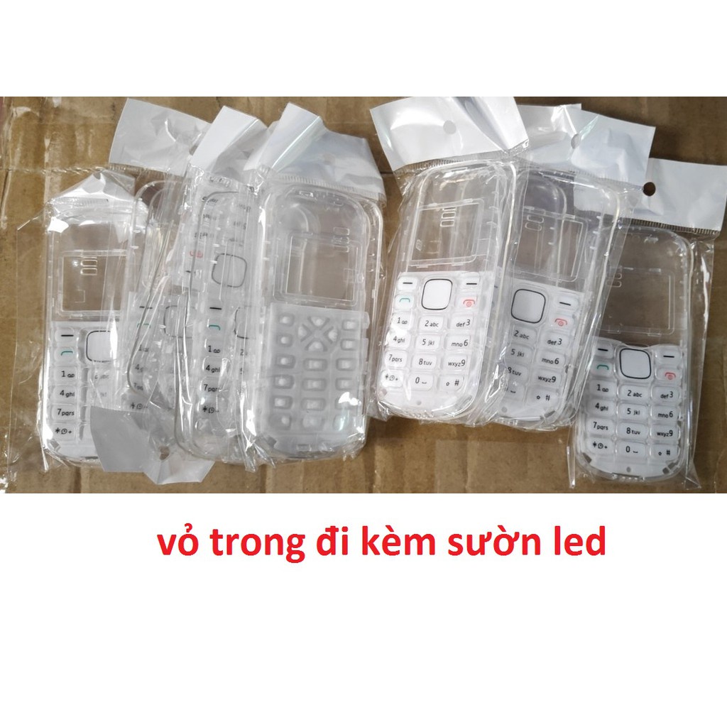 Combo Vỏ Trong+ Sườn led trong suốt nokia 1280