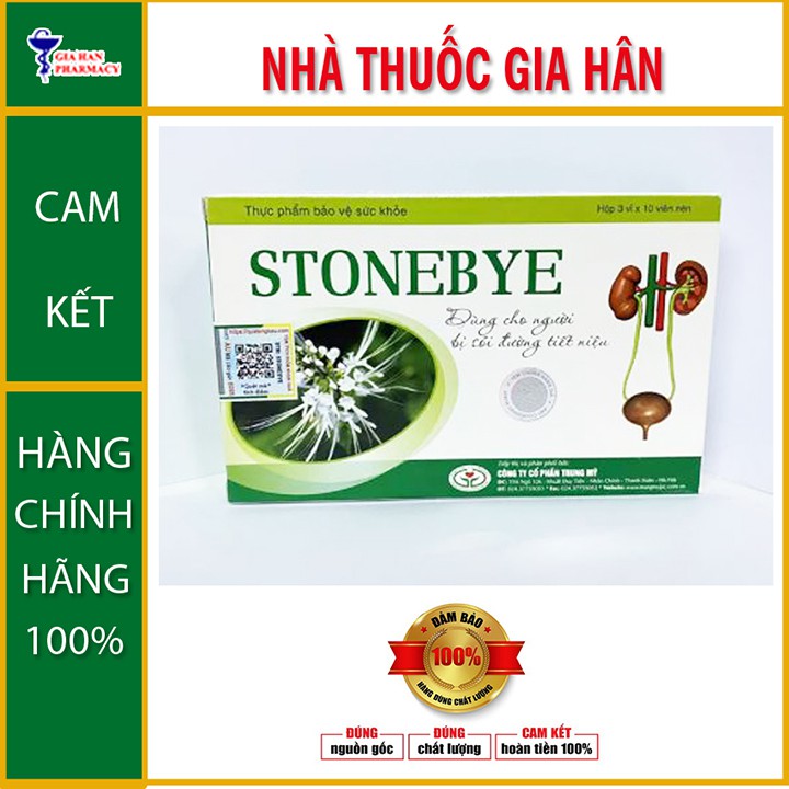 Stonebye- Hỗ trợ cho người bị sỏi tiết niệu, sỏi thận