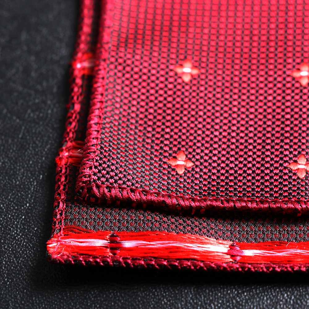 Khăn Tay Satin Hình Vuông Thêu Họa Tiết Hoa Thời Trang Cho Nam