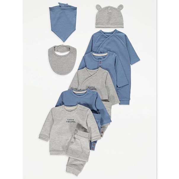 Set 11 chi tiết cho bé trai/gái hãng George size 6/9m