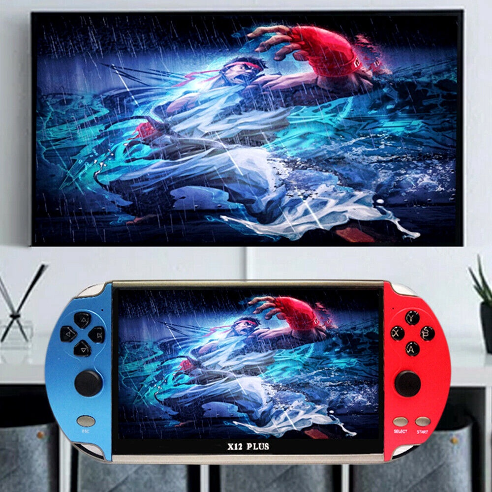 Máy Chơi Game X12 Plus - Pro Max -Màn Hình Full HD - 7.1 Inch- Tích Hợp 20.000 Trò - Xem Phim,Nghe Nhạc - Có Sẵn Thẻ Nhớ | BigBuy360 - bigbuy360.vn