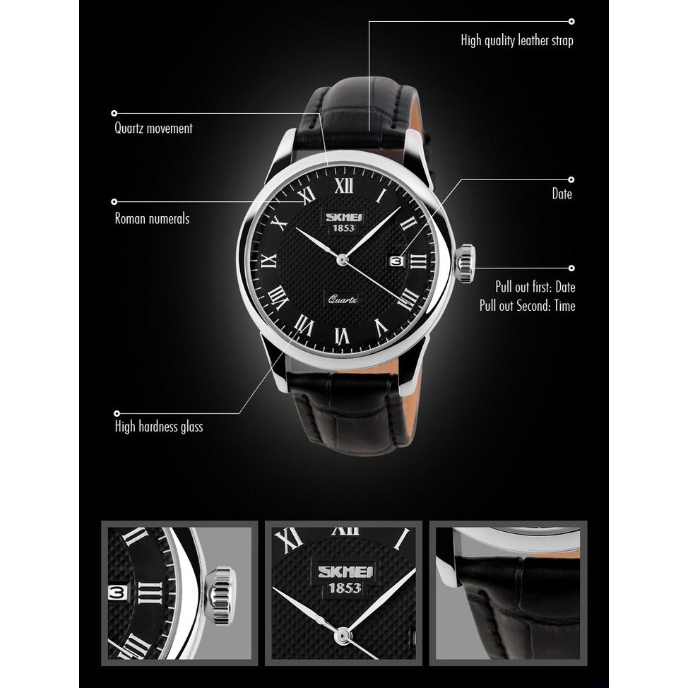 Đồng hồ nam SKMEI chính hãng dây da thời trang đẳng cấp chống nước tốt SKM058-2 - Đồng Hồ SKMEI Việt Nam | BigBuy360 - bigbuy360.vn