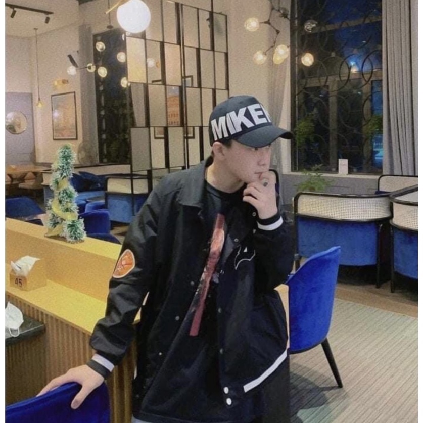 Mũ lưỡi trai MIKENCO loại 1 vải cotton khuy dập vân da cực hot nam nữ