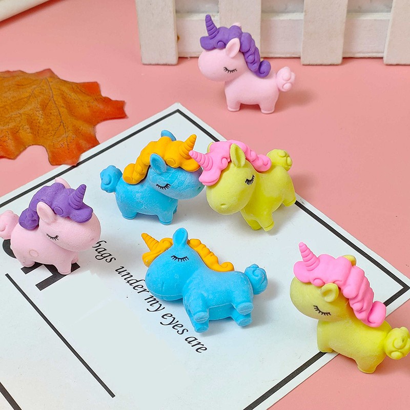 Cục Tẩy Hình Động Vật Hoạt Hình 3D Dễ Thương Bằng Cao Su Cho Trẻ Em