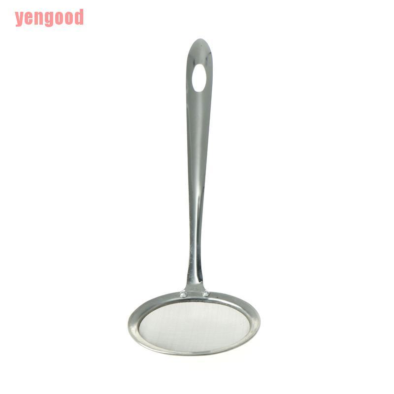 Rây Lọc Thức Ăn Bằng Thép Không Gỉ Tay Cầm Dài Tiện Lợi